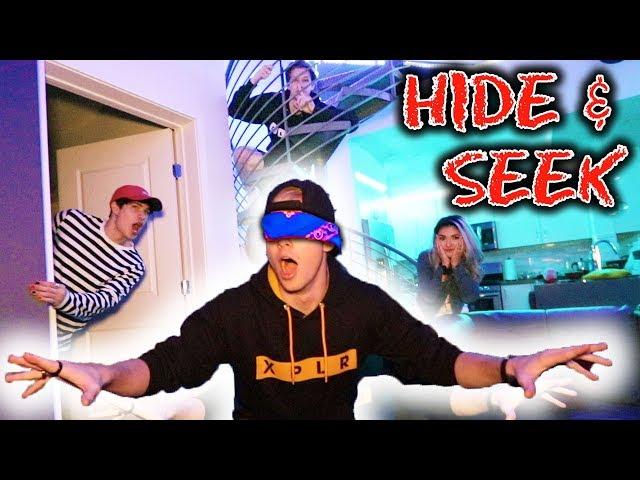 BLIND HIDE AND SEEK (at NIGHT!!!) | Sam Golbach