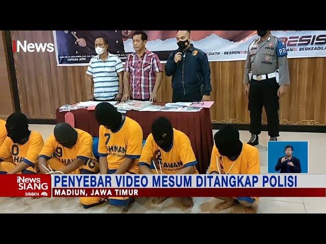 Penyebaran Video Mesum di Madiun Ditangkap Polisi #iNewsSiang 31/05