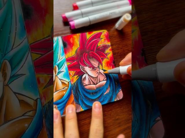 [ASMR] Drawing Goku Super Saiyan God - Dragon Ball Super | WyRich #goku #asmr