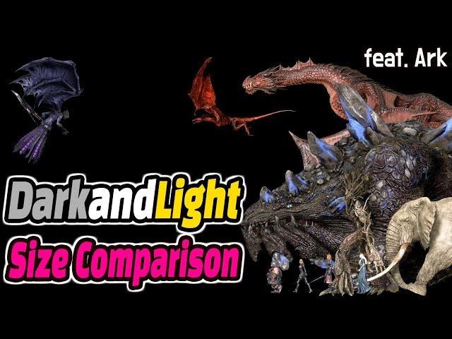 Dark and Light Fantasy Monsters SizeComparison (다크앤라이트 몬스터 크기비교)