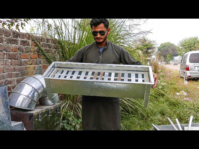 Tinsmithing: Charcoal Barbeque Grill Making Process | How a Barbeque Charcoal Grill is Made for Home