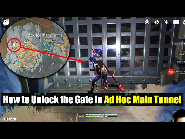 How to open the gate in Ad hoc Main tunnel | The chasm Underground mines | Genshin Impact