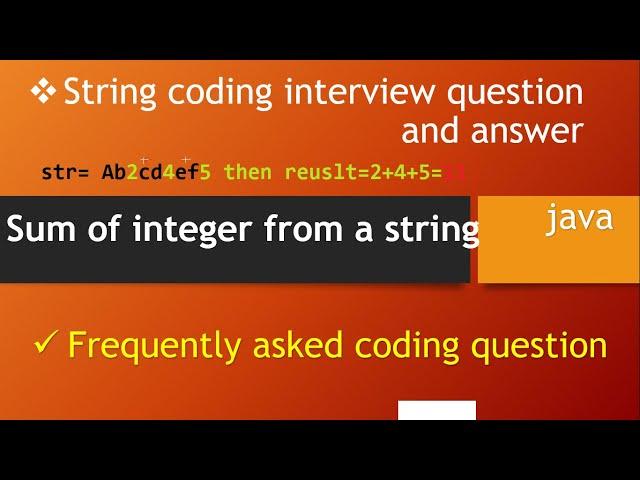 Find sum of number from String in java