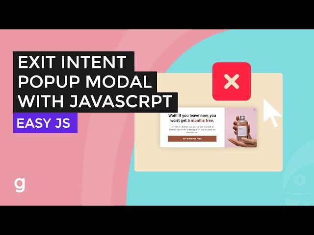 Exit Intent Pop-Up with JavaScript | EASY