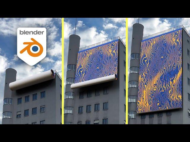 How to Banner Unroll Simulation in Blender!