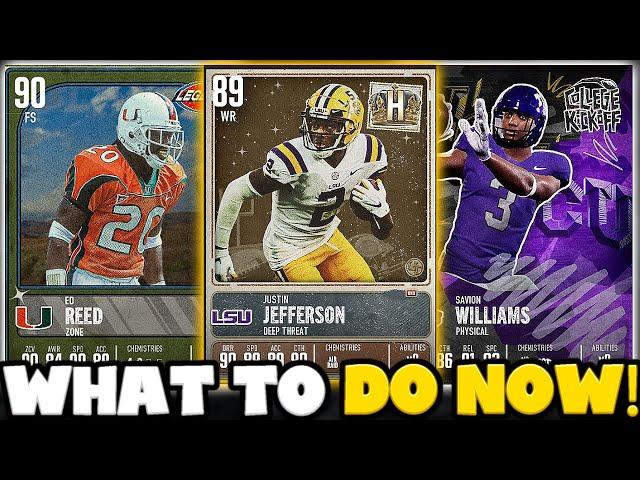 WHAT TO DO IN CFB 25 RIGHT NOW! EVERYTHING YOU SHOULD BE DOING IN CUT 25! CFB 25 ULTIMATE TEAM!