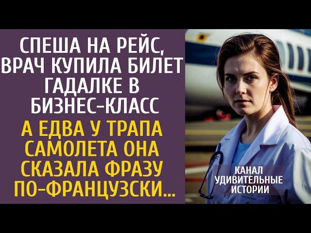 Спеша на рейс, врач купила билет гадалке в бизнес-класс… А едва у трапа услышала фразу по-французски