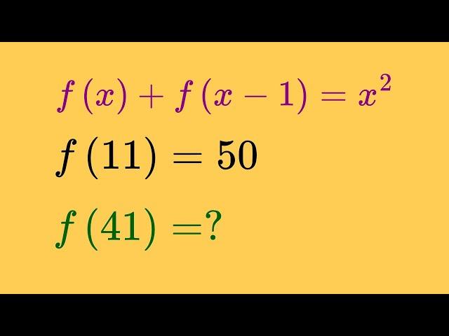 An Interesting Functional Equation