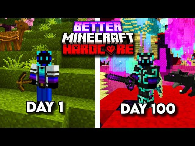 I Survived 100 Days In Better Minecraft Hardcore [FULL MOVIE]