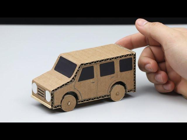 How to make Powered Car from Cardboard - DIY Powered Car