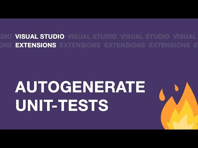 How to automatically generate unit-tests boilerplate in Visual Studio