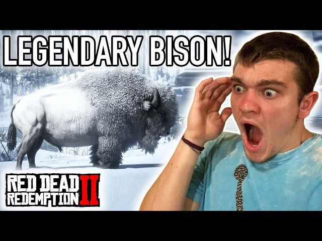 HUNTING THE LEGENDARY WHITE BISON! Red Dead Redemption Pt.20 - Kendall Gray