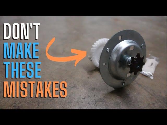 DON'T MAKE THESE MISTAKES - Garage Door Gear Sprocket Replacement