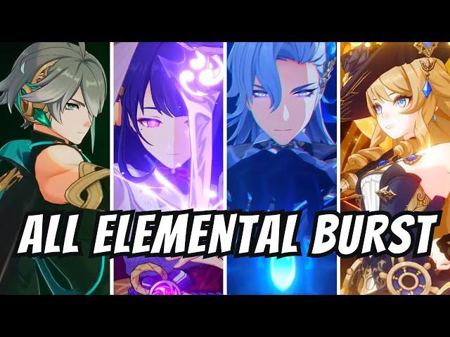 Genshin Impact - All Characters ELEMENTAL BURST Animations (4 & 5-Stars)