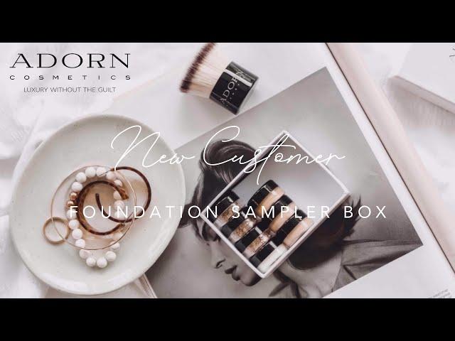 Unboxing Adorn's Foundation Sampler Box: Try Foundations at home.