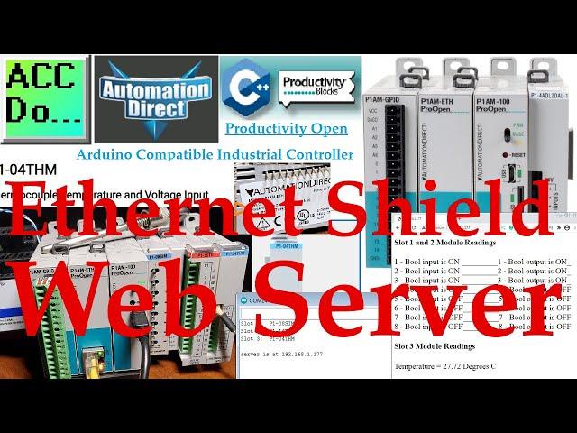 Productivity Open P1AM Arduino Ethernet Shield Web Server