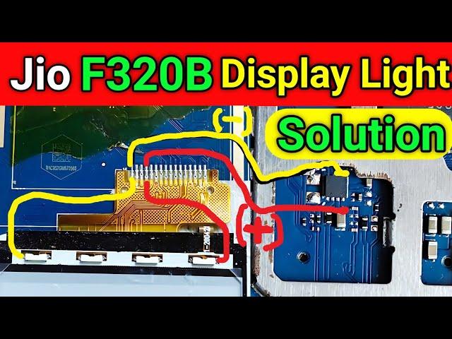 jio f320 display light solution || jio f320b display light Solution