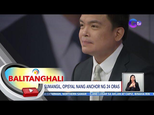 Emil Sumangil, opisyal nang anchor ng 24 Oras | BT