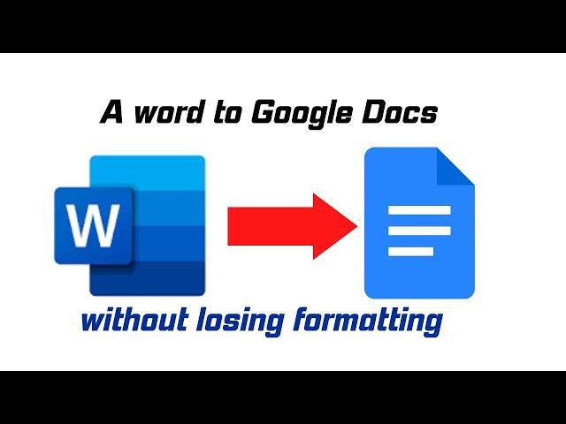 How to automatically convert a Microsoft Word document to Google Docs