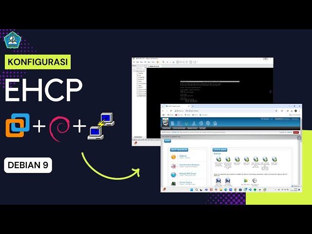 TUTORIAL KONFIGURASI EHCP DI VMWARE DEBIAN 9