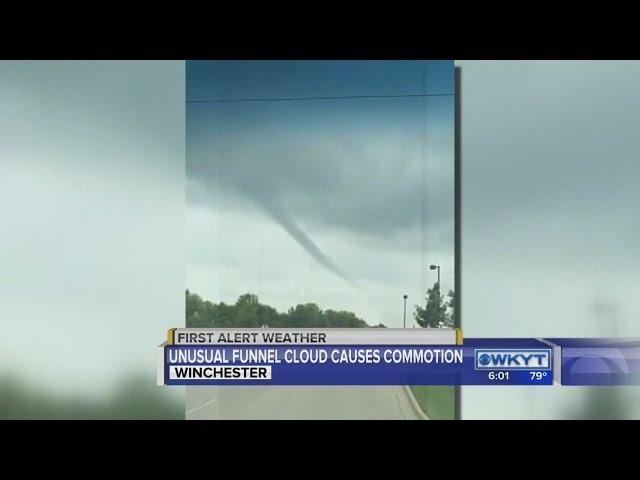 Dozens of WKYT viewers spot funnel cloud in Clark County