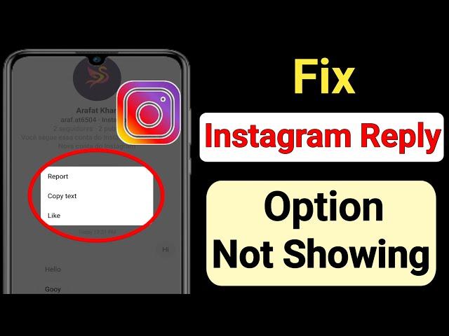 Fix Instagram Message Swipe Reply Option Not Showing on (2022) |