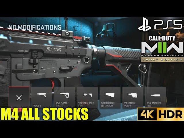 M4 All Stock CALL OF DUTY MODERN WARFARE 2 Vault Edition PS5 All Stock M4 | MW2 All Stock M4 | PS5