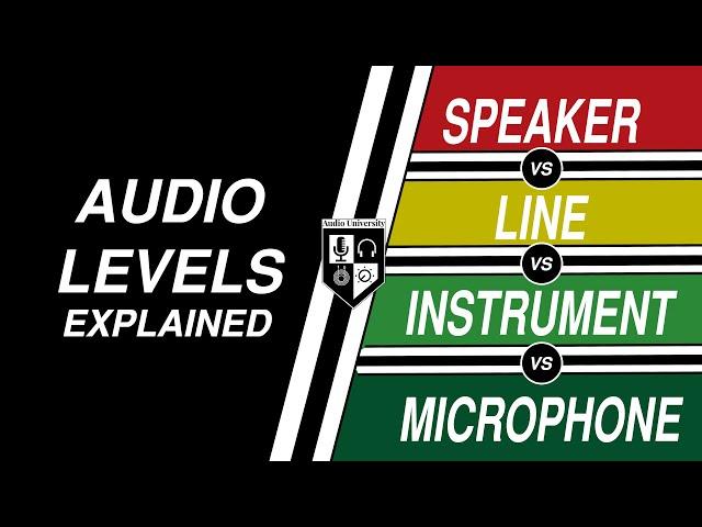 MIC LEVEL vs LINE LEVEL: Audio Levels Explained