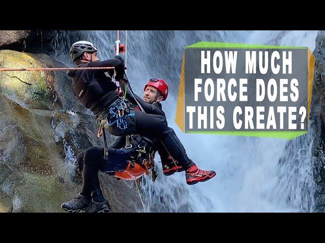 Canyoning Guided Rappel - How much force does it create?