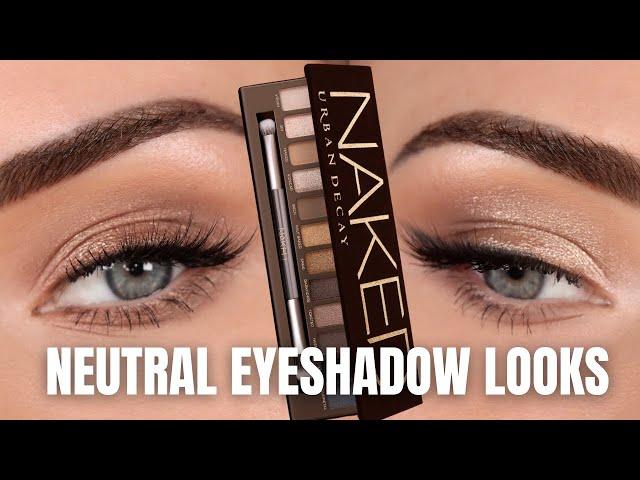 2 Neutral Everyday Eyeshadow Looks | Urban Decay Naked Palette Tutorial