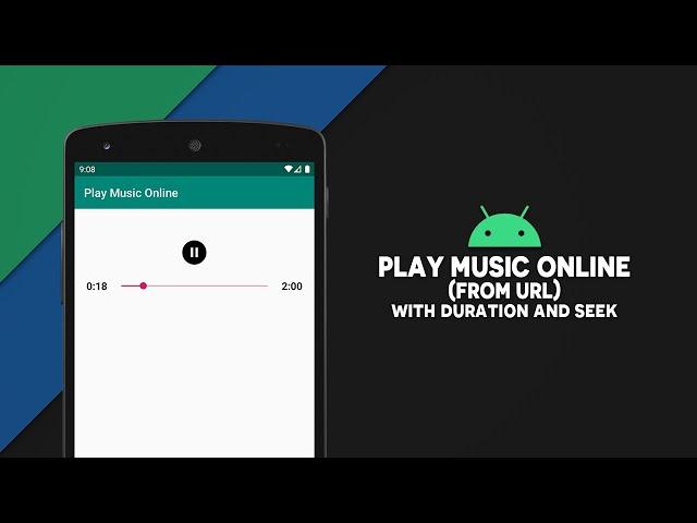 Android Play Music Online | From URL | Android Studio | Java