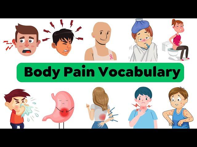 body pain vocabulary in English | Body Health Problems