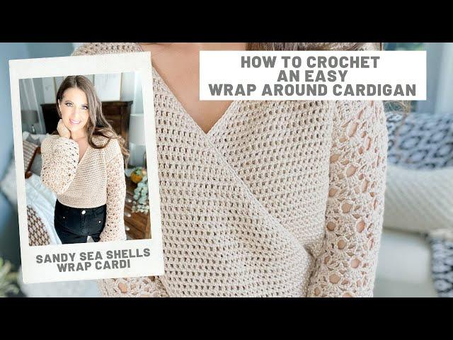 Easy Crossover Wrap Cardigan Crochet Pattern