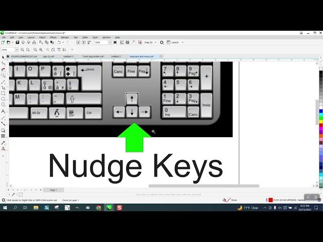 Corel Draw Tips & Tricks Nudge Distance LOT more info