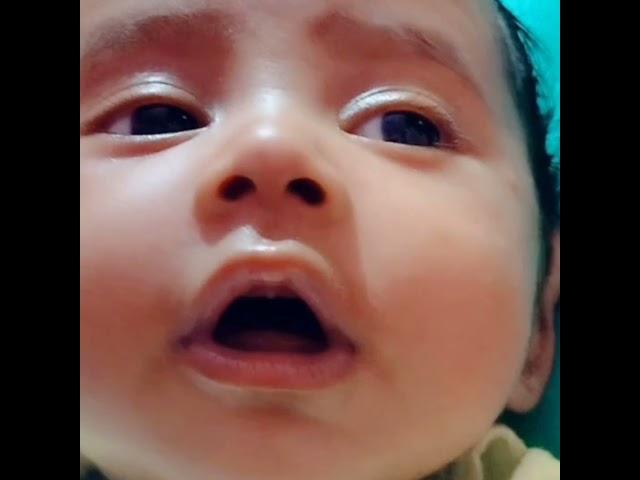 cute baby talking