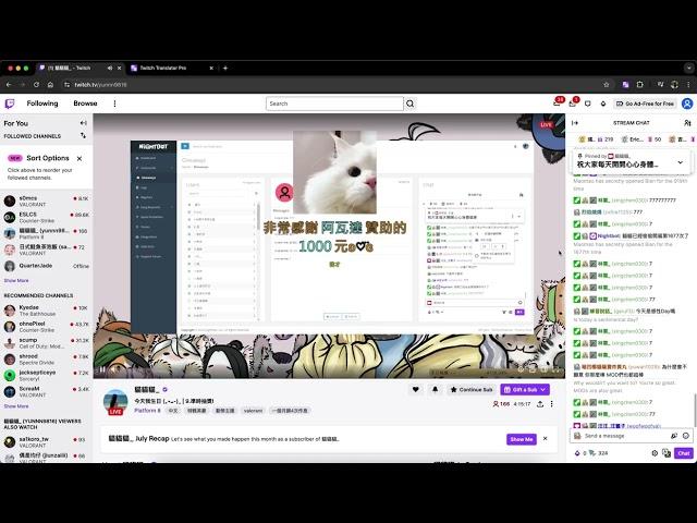 How to automatically translate Twitch messages?