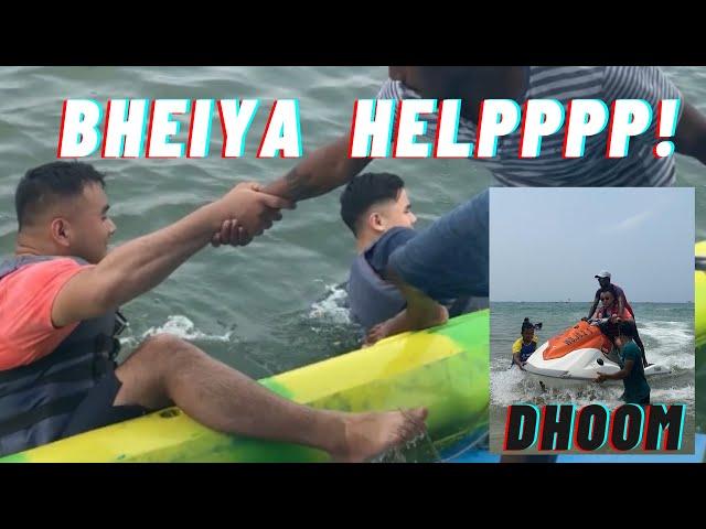 LUPKHRE YADRE  || RIDING JET SKI FOR THE FIRST TIME || KAYAKING || GOA