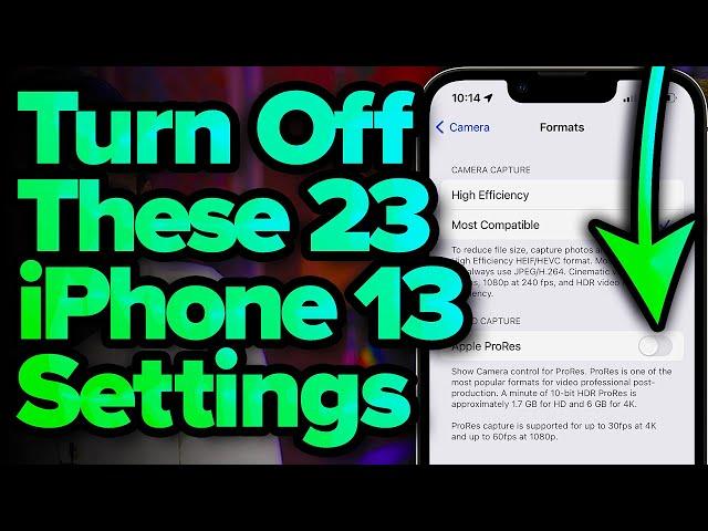 23 iPhone Settings You NEED To Change Now!