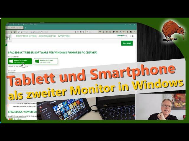 Spacedesk: Android und IOS Tabletts und Smartphone als zweiten Monitor verwenden