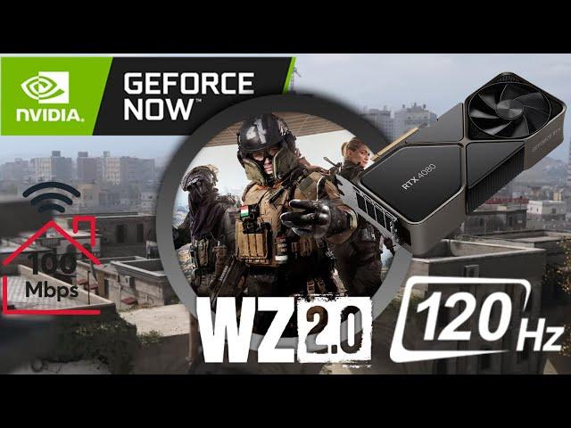 Call Of Duty Warzone 3 Geforce Now 100 Mbps Test!! mit RTX4080 und 120Hz!!