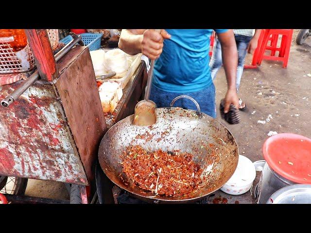 Indian Fastest Man Making Schezwan Manchurian Rice | Bombay Chinese Food | Indian Street Food