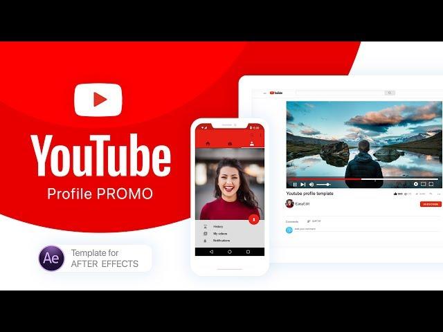 YouTube Profile Promo | Best After Effects Video Templates