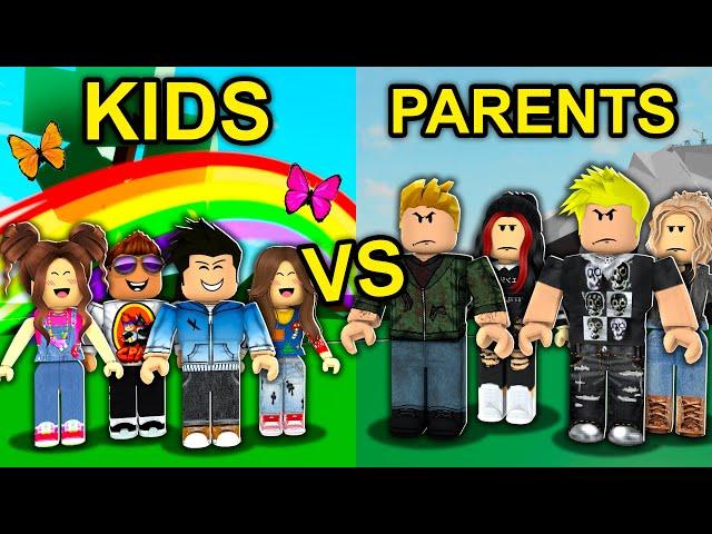 KIDS Vs. PARENTS.. (Roblox)