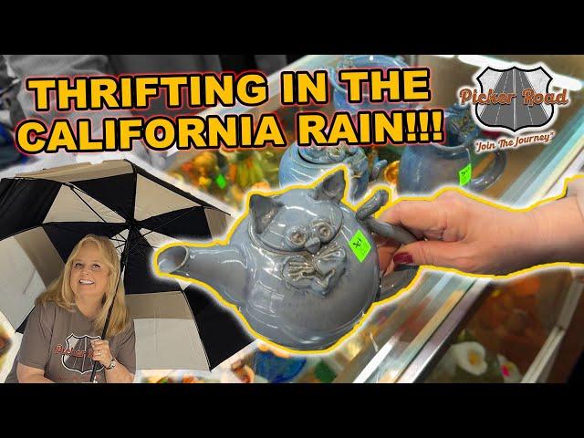 THRIFTING IN THE CALIFORNIA RAIN!!! AMAZING FINDS!!! Join the Journey on Picker Road!