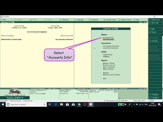 Debit Note and Credit Note in Tally ERP 9