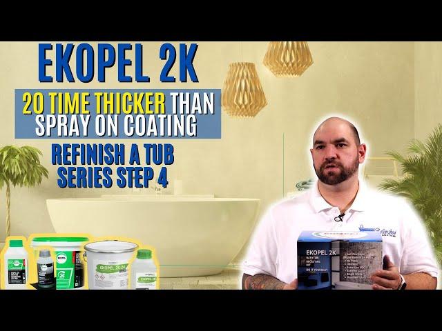 Ekopel 2K is 20 Times Thicker Than Spray on Coating | Refinish A Tub Series Step 4