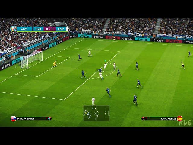 eFootball PES 2021 - Slovakia vs Spain - UEFA EURO 2020 Gameplay (PS5 UHD) [4K60FPS]