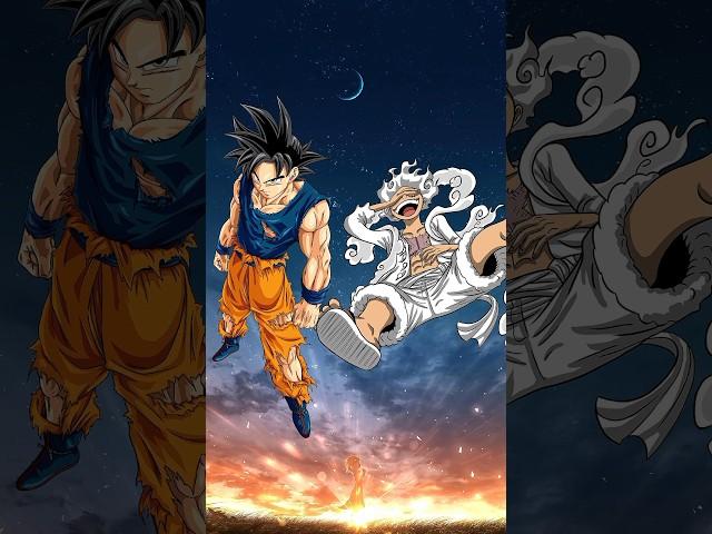 Goku vs Luffy #goku #luffy #dragonball #onepiece