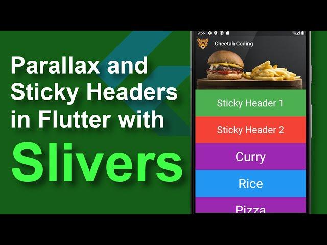 Parallax Effects and Sticky Headers in Flutter with Slivers