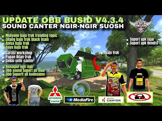 SHARE OBB BUSSID V4.3.4 SOUND CANTER NGIR-NGIR SUOS | SUPORT ALL KODENAME